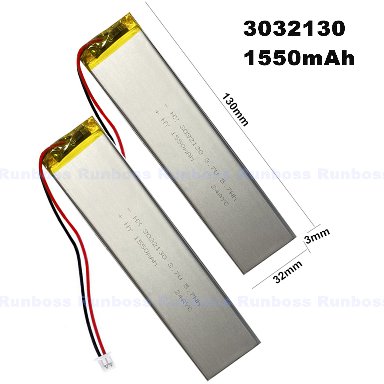 Gaming Keyboard Tester - Batterie à connecteur 3.7V 1550mAh 1.25mm,
