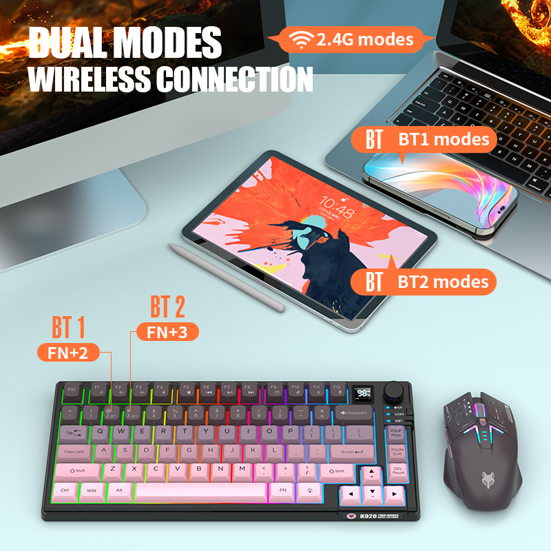 Ensemble clavier et souris san - Gaming Keyboard And Mouse Wireless avis et prix