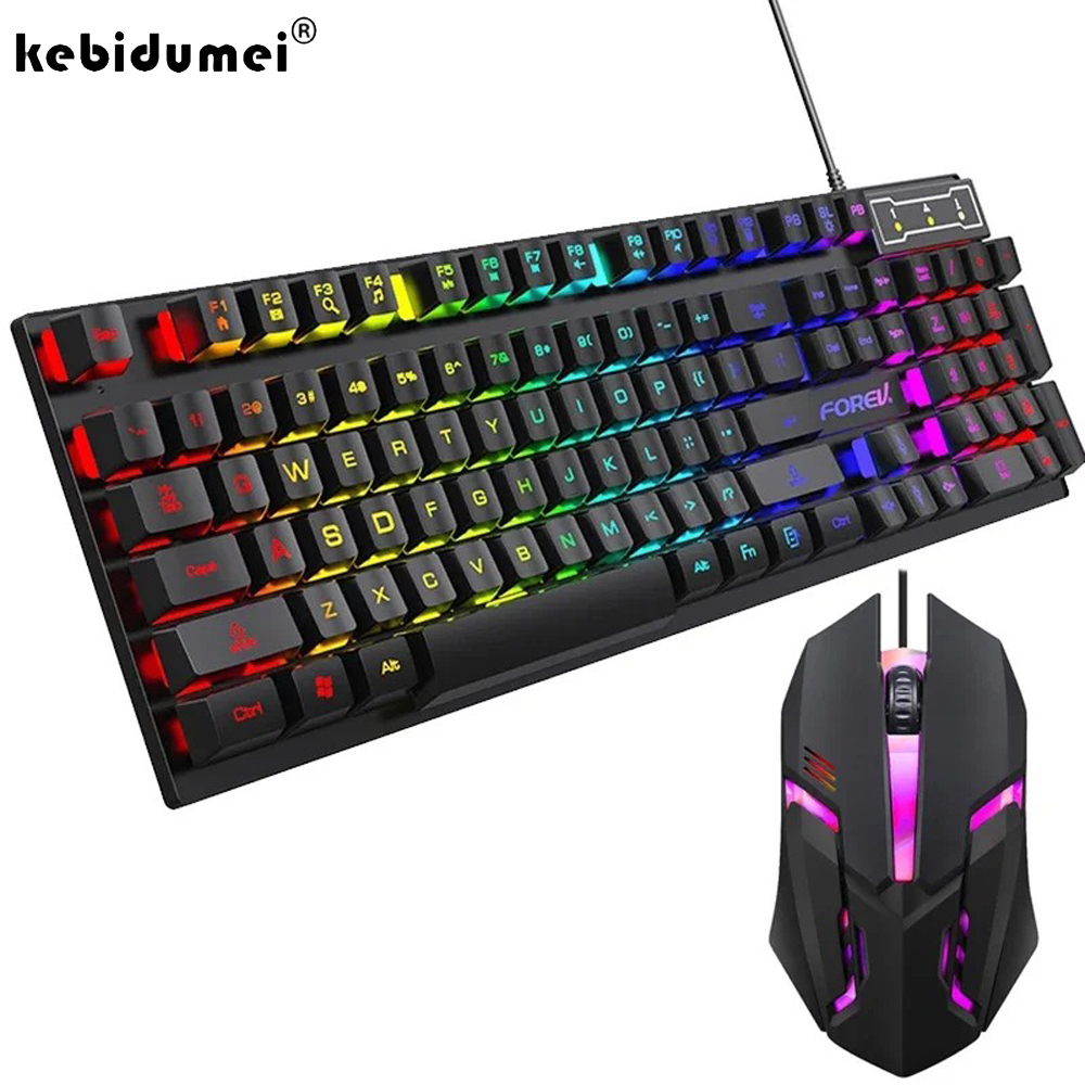 Clavier mécanique rétroéclairé - Keyboard Mouse Bundle Gaming avis et prix