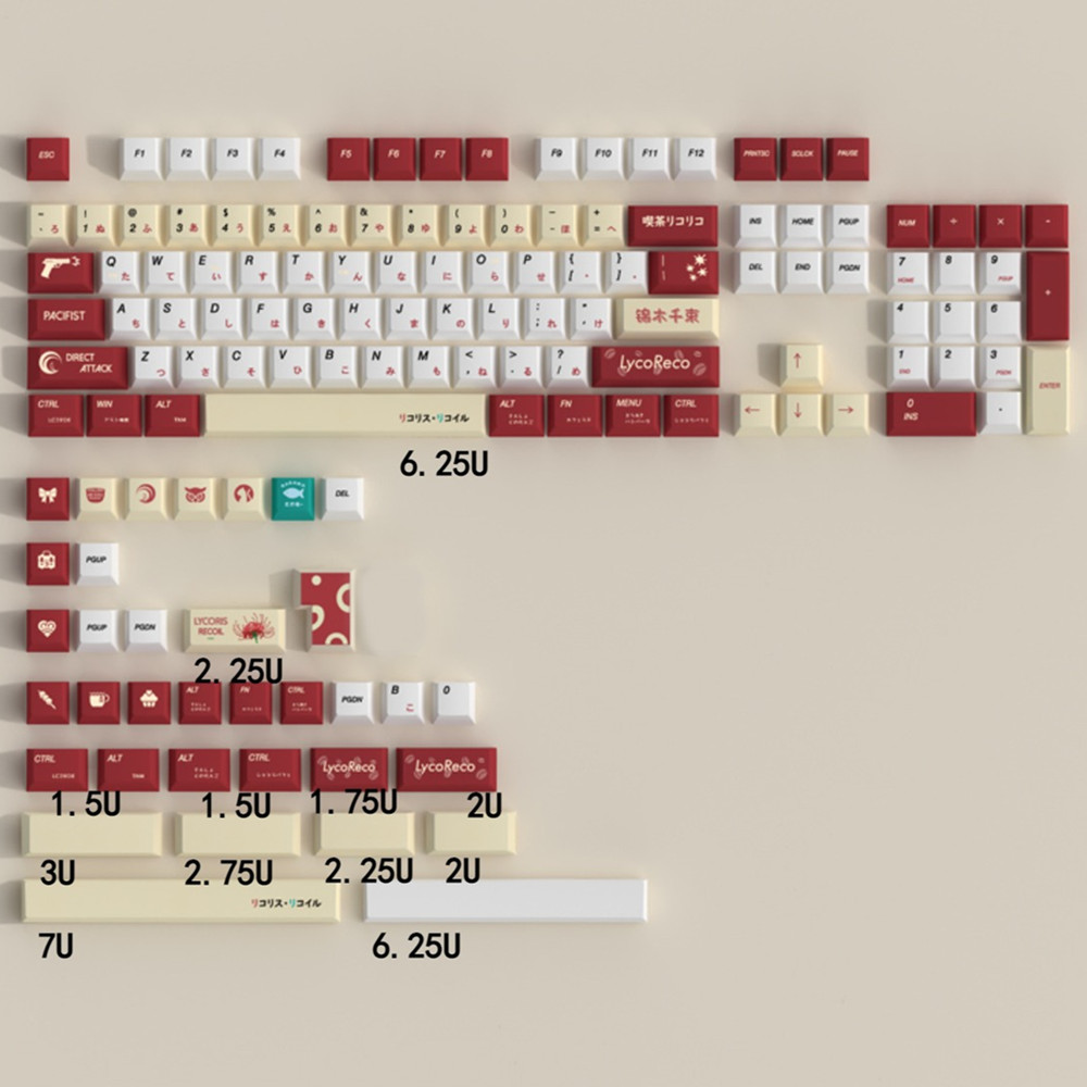 Lycoris Recoil Anime PBT Keyca - Gaming Keyboard Ergonomics avis et prix